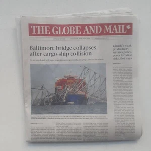 March 27 2024 Globe & Mail Baltimore Bridge Collapse Blue Jays MLB Connie Eaves - Bild 1 von 19