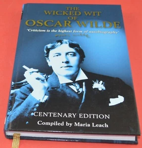 BOOK THE WICKED WIT OF OSCAR WILDE CENTENARY EDITION - Picture 1 of 6
