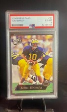 2000 Tom Brady Press Pass PSA 6 EX-MT RC #37