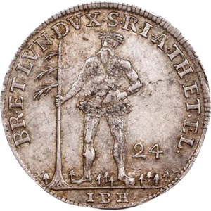 1740 IBH German States Brunswick Calenberg Hannover Wildman 2/3 Taler PCGS AU 55 - Picture 1 of 4