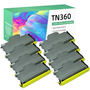 Cartuchos de tóner compatibles Brother TN360 8PK Greencycle para DCP-7030 MFC-7340 - Imagen 1 de 5