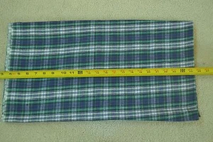 32" Long x 44" Wide, Lighter-Weight Purple & Green Plaid Flannel, M5502 - Picture 1 of 5