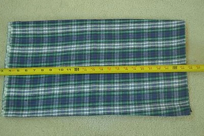 32" Long x 44" Wide, Lighter-Weight Purple & Green Plaid Flannel, M5502 - Image 1 of 4