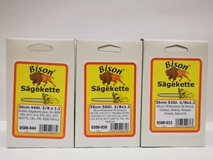 Bison Sägekette 3/8 x 1,1mm 44 / 50 / 52 Treibglieder 30cm / 35cm / 35cm - Bild 1 von 11