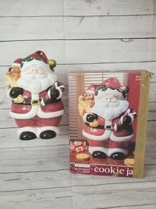 Weihnachtsmann mit Spielzeugtüte Weihnachten Urlaub Keksdose - Bild 1 von 12