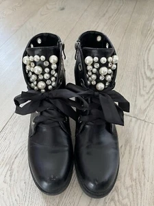 Stephan Boots Stiefel Schwarz Perlen 40 - Bild 1 von 6