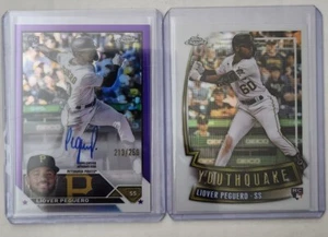 Liover Peguero RC 2023 Topps Cromo Novato Autógrafo Púrpura Refractor 213/250  - Imagen 1 de 24