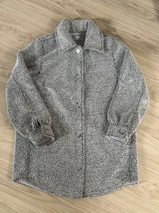 Spanx Luxe Fleece Shirt Jacke grau marmoriert Damen Gr. Small kuschelig - Bild 1 von 14