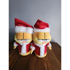Rarität American Eagle Garfield Weihnachten Santa Hausschuhe Gr. M/L Top Zustand - Bild 1 von 4