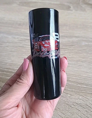 De colección Raro Dale Earnhardt Jr. Coche NASCAR Shot Glass BUD #8*cerámica negra 2 OZ de alto Foto 1 de 4
