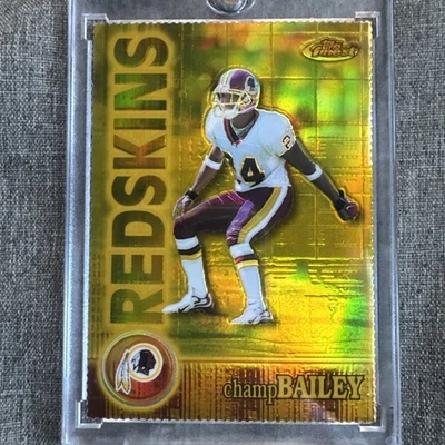 2000 Topps Finest Gold Refractor Die Cut /300 Champ Bailey 🔥ONE OWNER🔥RARE! - Image 1 of 4