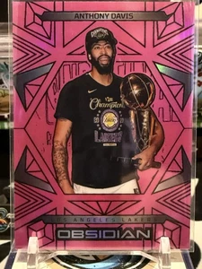Grabado eléctrico Obsidian Anthony Davis 2024-25 Pink Flood #/49 Lakers TZ - Imagen 1 de 2