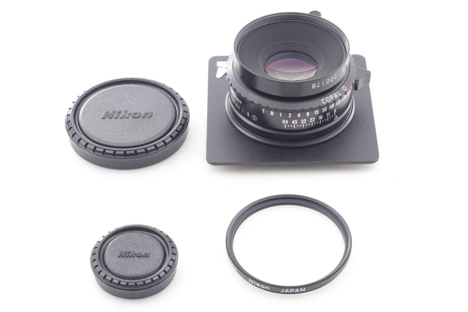 【TOP MINT】 Nikon Nikkor M 200mm f8 S Large Format Lens Copal0 Shutter from JAPAN - Image 1 of 4