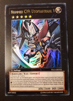 Yu-Gi-Oh! Nummer C39: Utopiastrahl V, YS13-DEV01, UR, 1. Auflage, Deutsch, NM - Bild 1 von 4