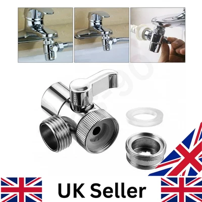 BRANDED 2-in-1 Brass Bidet Shower Head Diverter Valve Faucet Spout Taps T-Adapter