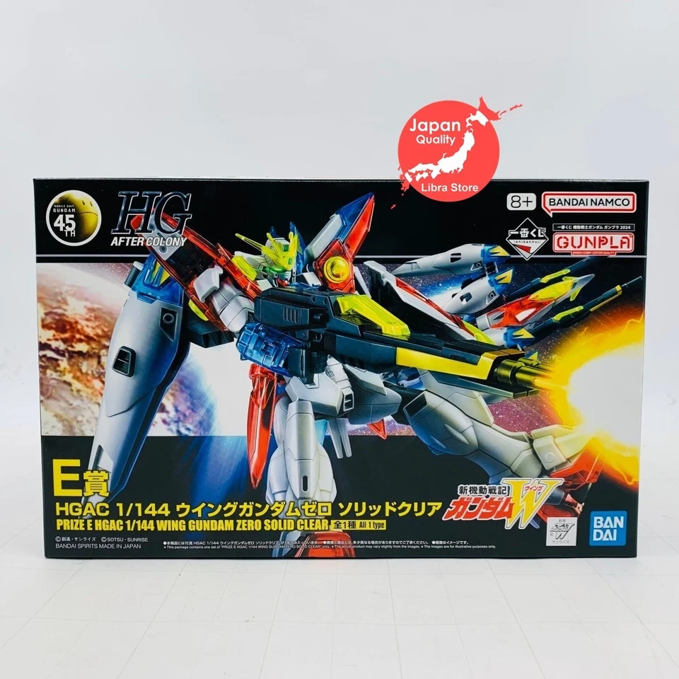 Gundam Model Kit Kuji 2024 1/144 Wing Gundam Zero Solid Clear ver. from JAPAN - Image 1 of 4