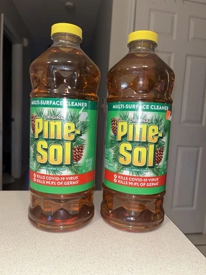 2 Pine Sol Fórmula ORIGINAL con ACEITE DE PINO Ácido Glicólico Multi Limpiador 48 OZ Foto 1 de 3