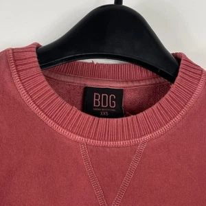 Urban Outfitters BDG Men’s Red Distressed Long Sleeve - Picture 1 of 12