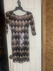 Schönes Bodycon Kleid Pailletten Urlaub Größe XS - Bild 1 von 3