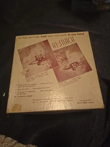 Platos de fiesta y portavasos vintage modernos de mediados de siglo marca Hi-Snack caja original  - Imagen 1 de 3