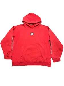 Vintage Hurley Hoodie Y2K Distressed Thrashed Skater Streetwear Grunge Surf XL - Picture 1 of 11