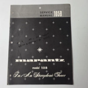 Original Marantz Model 105B Tuner Service Manual - Foto 1 di 5