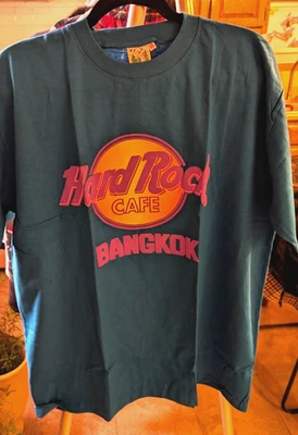 Camiseta VINTAGE Hard Rock Café NUEVA Talla XL Azul/Verde Nueva Sin Etiquetas Foto 1 de 4