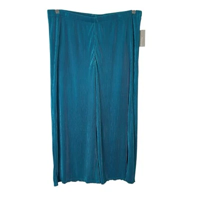 Новый мягкий окружения тянуть на широкие ноги брюки женский размер 3 X бирюзовый - Изображение 1 из 4