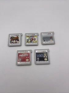 Lot Of (5) Loose Nintendo 3DS Games Mario Kart 7, Super 3D Land, Angry Birds - Picture 1 of 4