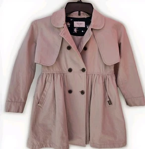 ToTo Heros Kids Girls Trench Coat Jacket/Dress Tan Converts Sz 7/8 So Cute!!! - Picture 1 of 15