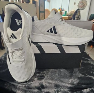 Adidas Duramo SL EL K Gr. 2 Jugend IG2461 weiß Schuhe - schwarze Streifen - Bild 1 von 10