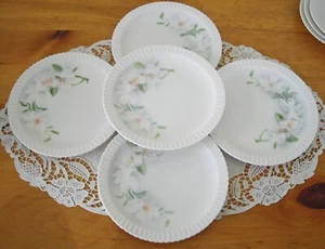 Platos de colección Syracuse China SHELLEDGE ROSAS SILVESTRES 6 3/8" ~ Juego de 5 ~ - Imagen 1 de 8