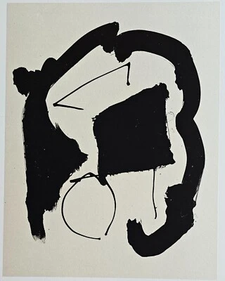 Robert Motherwell Octavio Paz HAND SIGNED Three Poems #'d 601 lithograph art - Image 1 of 4