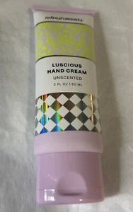 REFRESHMENTS Luscious Hand Cream in Unscented NEW & Sealed 2 Oz. Full Size - Picture 1 of 6