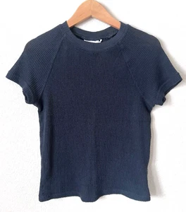 Camiseta Urban Out Out From Under UO Talla Pequeña Mujer Tejida Bebé Crew Transparente - Imagen 1 de 5