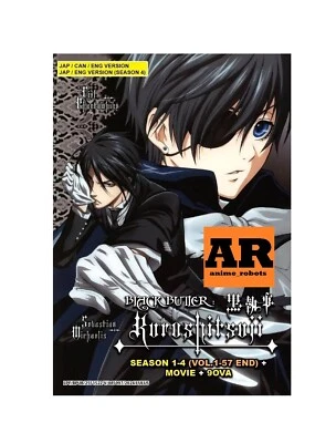 English dub of Kuroshitsuji/Black Butler Season 1-4(1-57End+Movie+OVA)Anime DVD - Image 1 of 4