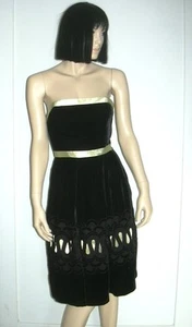 BETSEY JOHNSON ABENDKLEID FABELHAFT SAMTBESATZ Gr. 4 - Bild 1 von 5