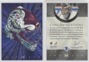 2001-02 ITG Be A Player Between the Pipes Mask Vault Silver /5 Steve Shields