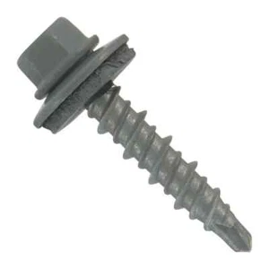 250pcs, #10 size 1.5" Metal Siding / Roofing Screws Hex Head Dawn Gray - Picture 1 of 2