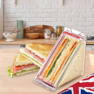 Cake Slice Container Reusable Clear Food Packing Box Leak-Proof for Fruit Cake - Picture 1 of 9