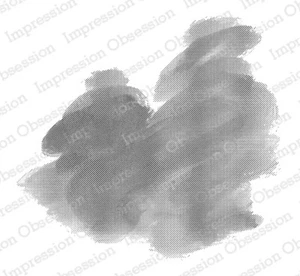 Timbro in gomma Impression Obsession montato su legno "Watercolor Splash" H20426 - Foto 1 di 1