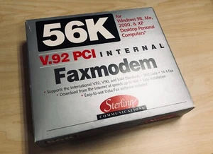 STERLING COMMUNICATIONS FAXMODEM 56K V.92 PCI Internal MODEL S20 - NEW - Picture 1 of 4
