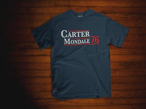 Carter Mondale Shirt, Jimmy Carter 76 Retro Campaign Tee - Picture 1 of 11