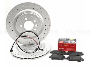 Para Range Rover SCV8 Trasero Cross Discos de Freno Ventilados Mintex Sensor - Imagen 1 de 9