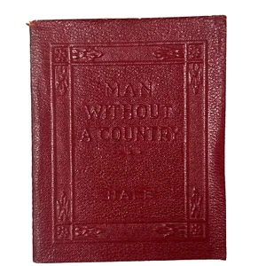 Kleine Lederbibliothek (Luxart) rotes Buch - 20er Jahre Mann ohne Land - Hale - Bild 1 von 2