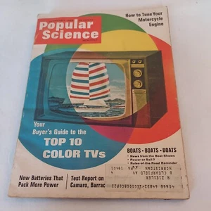1968 February, Popular Science Monthly Magazine, Top 10 Color TVs (MH417)  - Picture 1 of 3