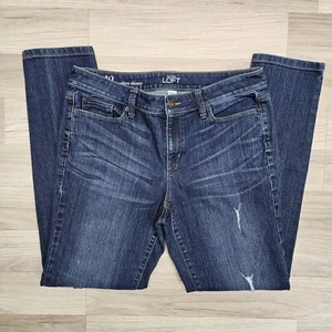 Loft Womens Blue Modern Skinny Distressed Jeans Size 12 - Picture 1 of 8