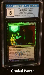 MTG Promo Vampire Nocturnus CGC 8 Foil (9044) FRANCESE Magic the Gathering - Foto 1 di 2