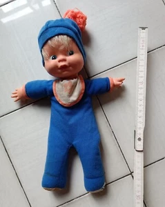 Paciocchino Gigante El Greco GIG anni '80 biondo vestito blu vintage 30 cm doll - Foto 1 di 6
