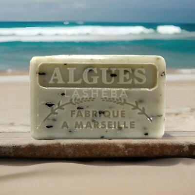FOUFOUR SAVON DE MARSEILLE EXFOLIATING SEAWEED FRENCH SOAP ORGANIC SHEA BUTTER SLS FREE